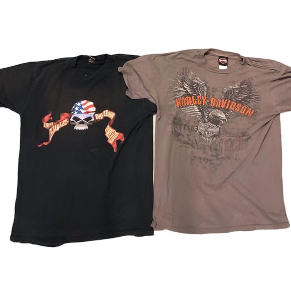Harley-Davidson Other - Harley Davidson Lot of 2 Graphic T Shirts